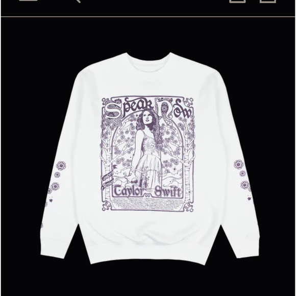 Taylor Swift Tops - Taylor Swift Speak Now Taylor’s Version White Crewneck sweatshirt, XL swiftie